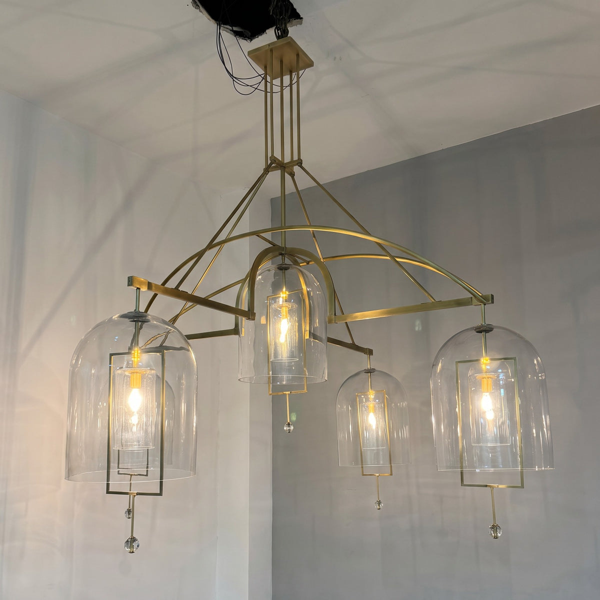 122 cm Bell Glass Chandelier - Fulcrum