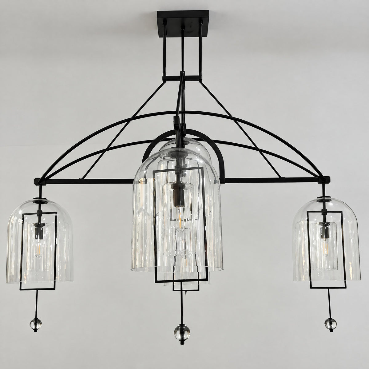 122 cm Bell Glass Chandelier - Fulcrum
