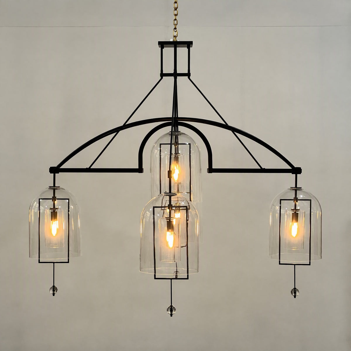 122 cm Bell Glass Chandelier - Fulcrum