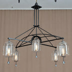 73 Inch Bell Glass Chandelier - Fulcrum