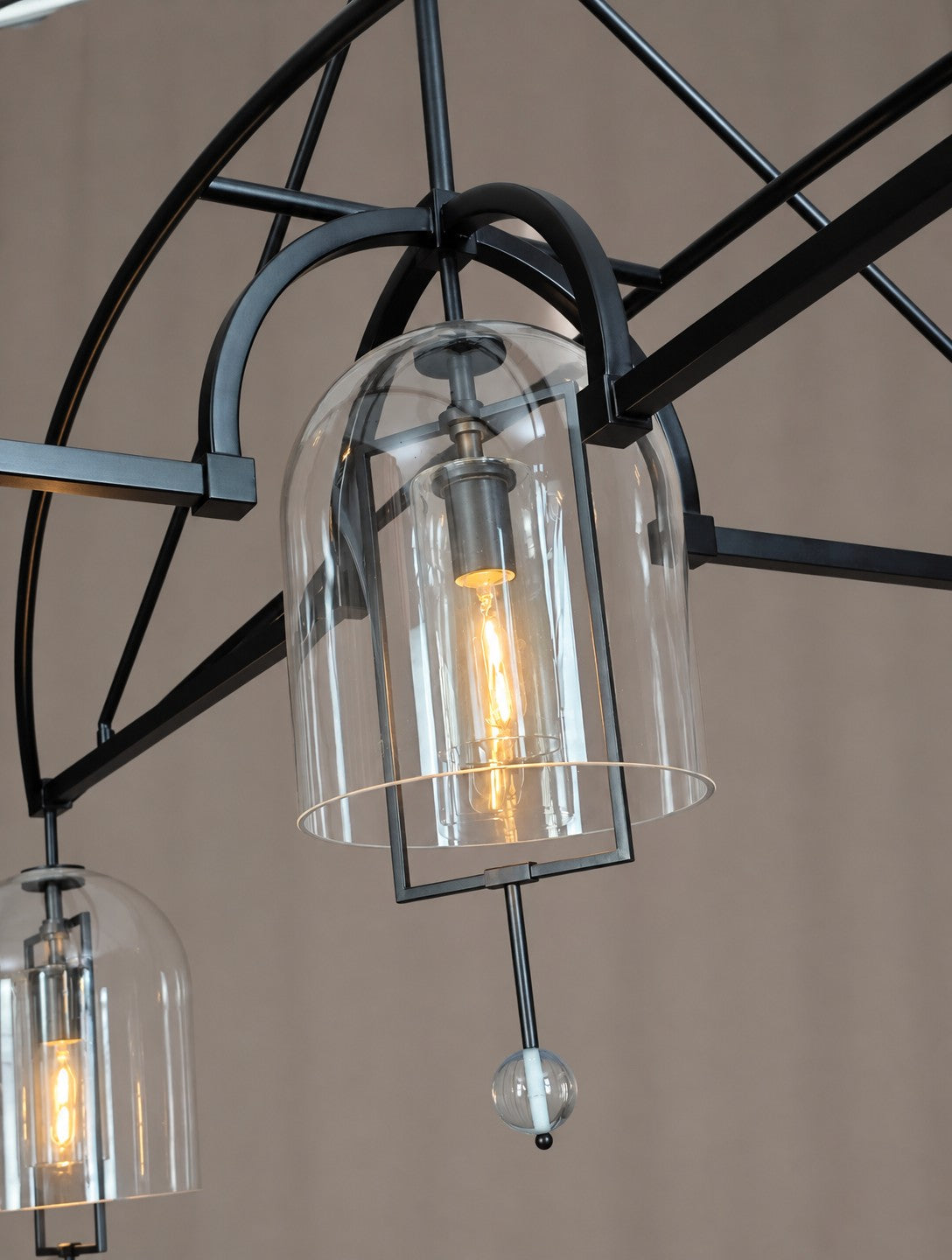 73 Inch Bell Glass Chandelier - Fulcrum