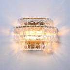 12 Inch Clear Glass Wall Sconce - Ghiaccio