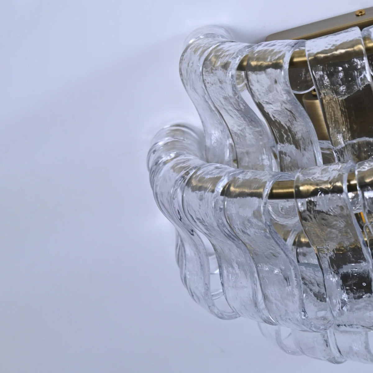 12 Inch Clear Glass Wall Sconce - Ghiaccio