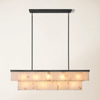 183 cm Alabaster Rectangular Chandelier - Glace