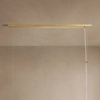 183 cm White Glass Rectangular Chandelier - Jeunet
