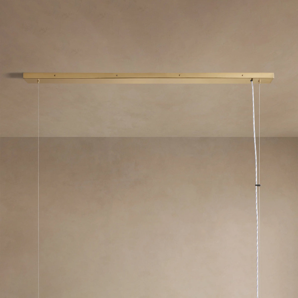 183 cm White Glass Rectangular Chandelier - Jeunet