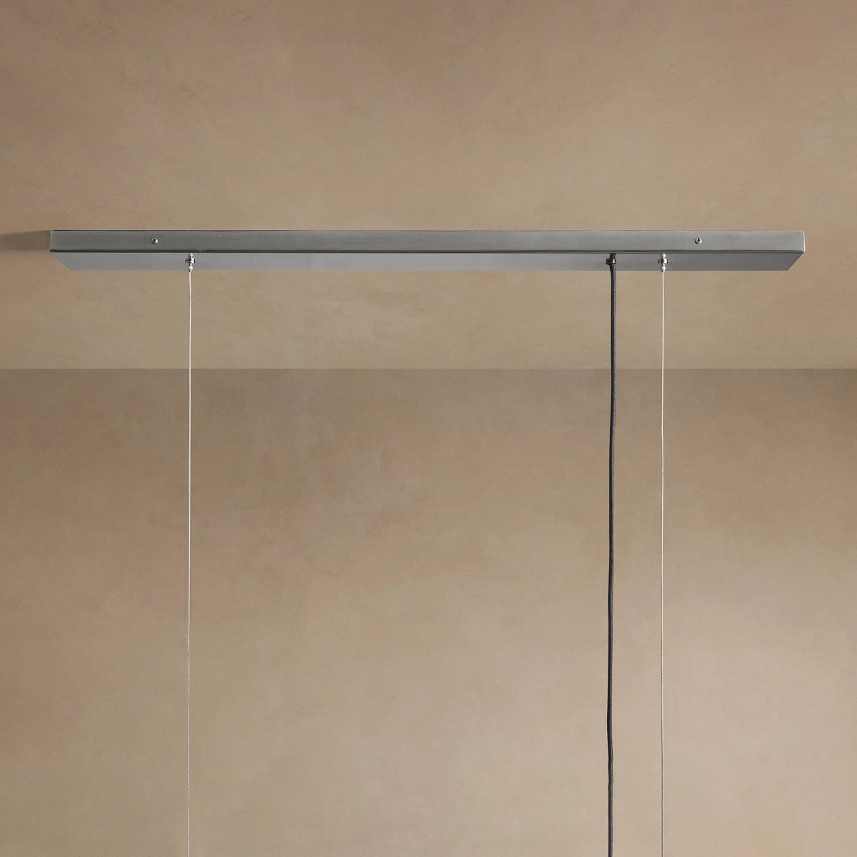 124 cm White Glass Rectangular Chandelier - Jeunet