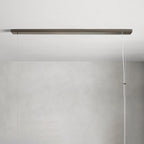 183 cm White Glass Rectangular Chandelier - Jeunet