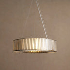 61 cm White Glass Round Chandelier - Jeunet