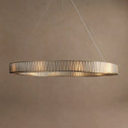 152 cm White Glass Round Chandelier - Jeunet