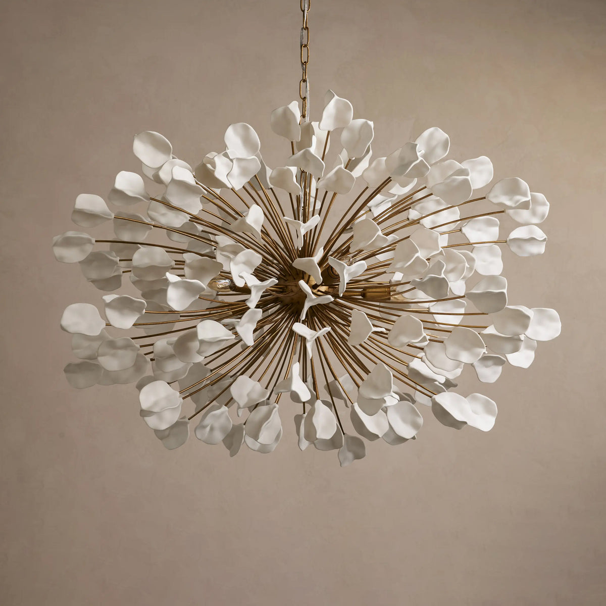 42 Inch Ceramic Starburst Chandelier - Lunaria