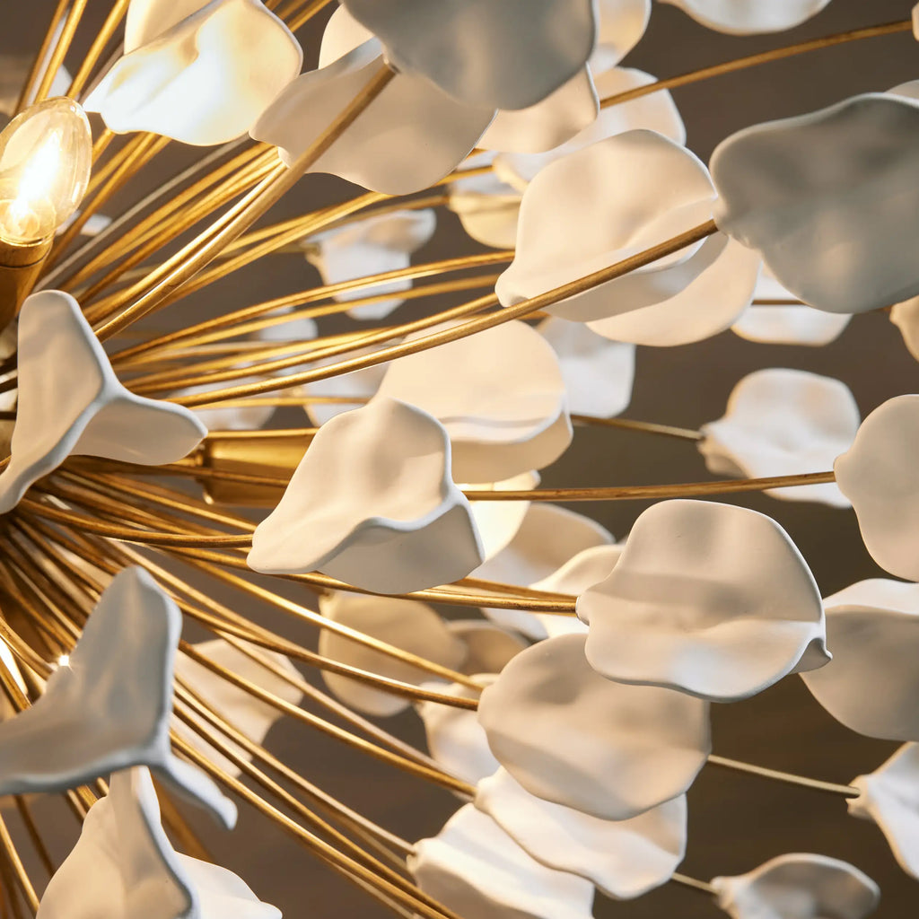 42 Inch Ceramic Starburst Chandelier - Lunaria
