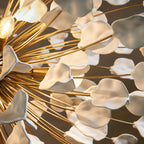 42 Inch Ceramic Starburst Chandelier - Lunaria