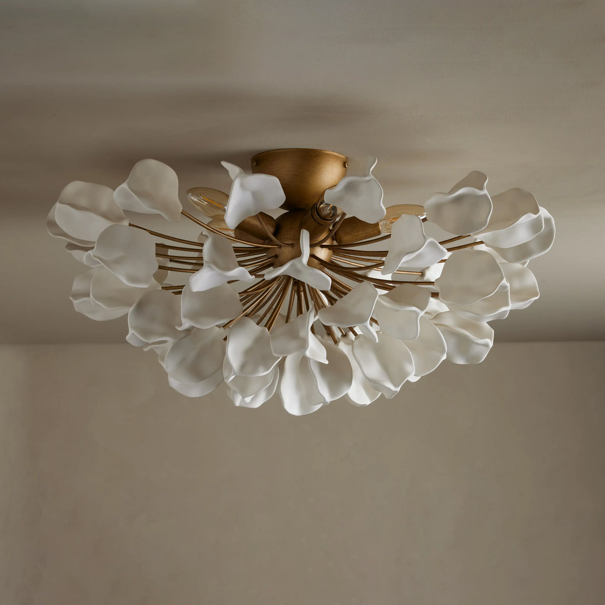 Plafonnier encastré en céramique de 61 cm - Lunaria