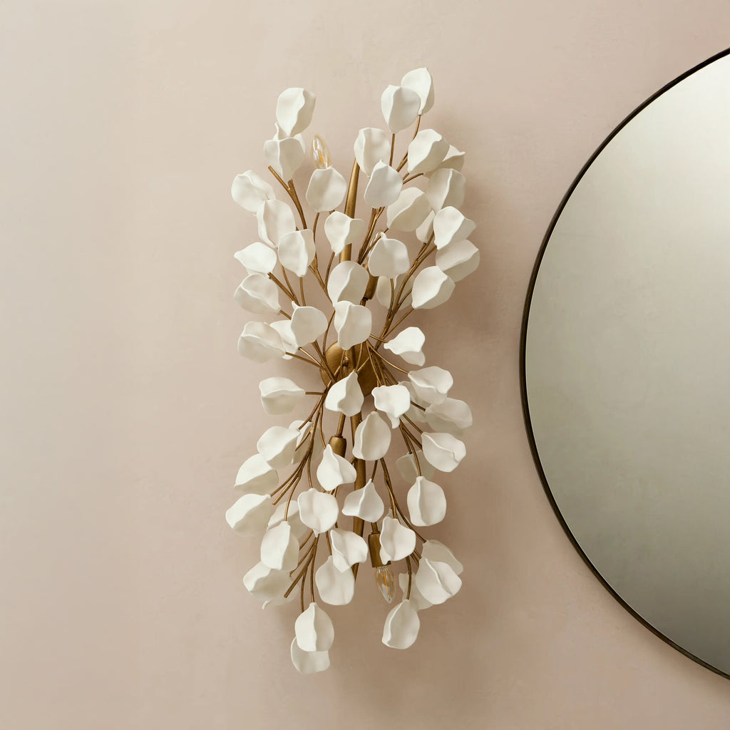 107 cm Ceramic Branch Sconce - Lunaria