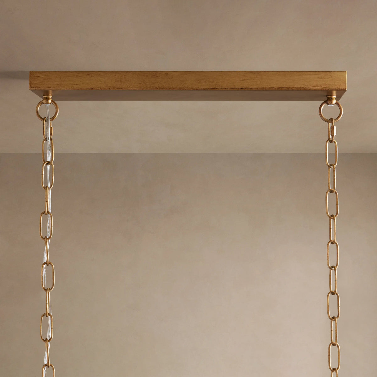 137 cm linearer Keramik-Kronleuchter – Lunaria