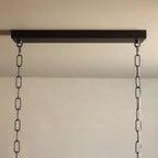 137 cm linearer Keramik-Kronleuchter – Lunaria