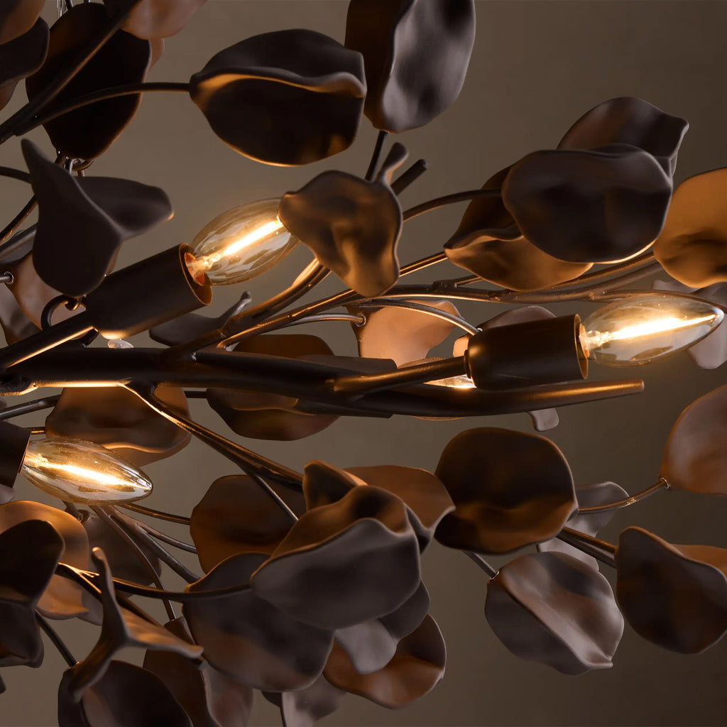 137 cm linearer Keramik-Kronleuchter – Lunaria