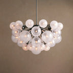 89 cm Seeded Glass Globe Chandelier - Mandoza
