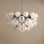 89 cm Seeded Glass Globe Chandelier - Mandoza
