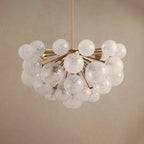 89 cm Seeded Glass Globe Chandelier - Mandoza