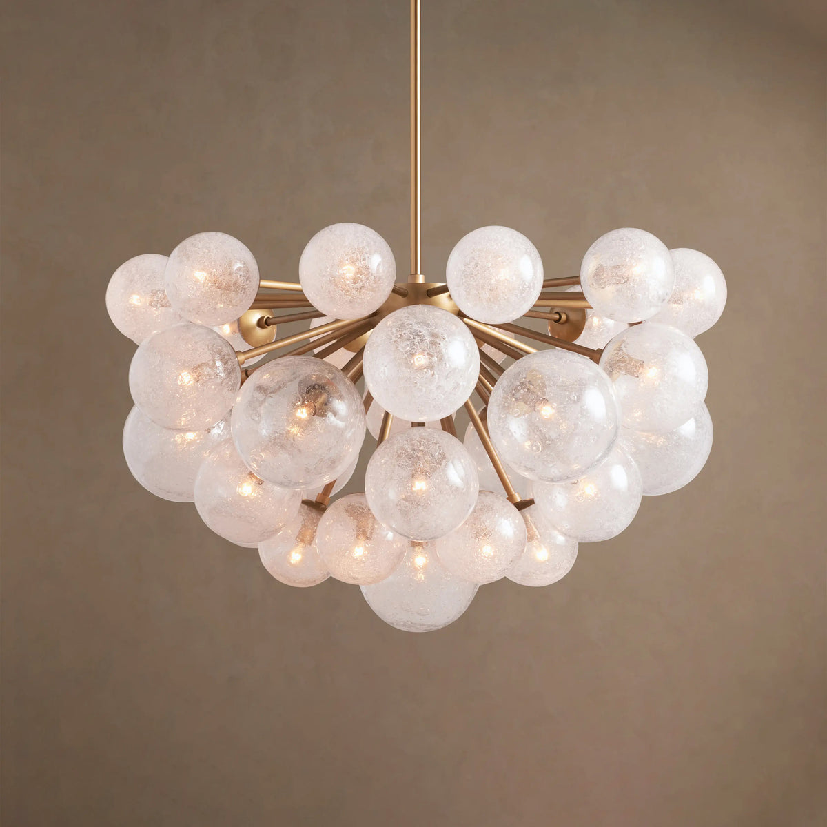 89 cm Seeded Glass Globe Chandelier - Mandoza