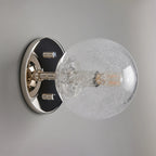 5 Inch Seeded Glass Globe Wall Sconce - Mandoza