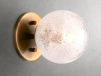 5 Inch Seeded Glass Globe Wall Sconce - Mandoza