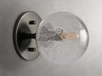 5 Inch Seeded Glass Globe Wall Sconce - Mandoza