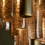 46 cm Seeded Glass Rod Semi Flush Mount - Neve