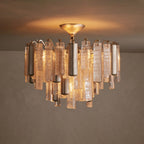 46 cm Seeded Glass Rod Semi Flush Mount - Neve