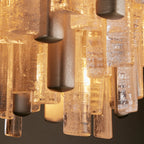 46 cm Seeded Glass Rod Semi Flush Mount - Neve