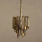 25 cm Seeded Glass Rod Pendant Light - Neve
