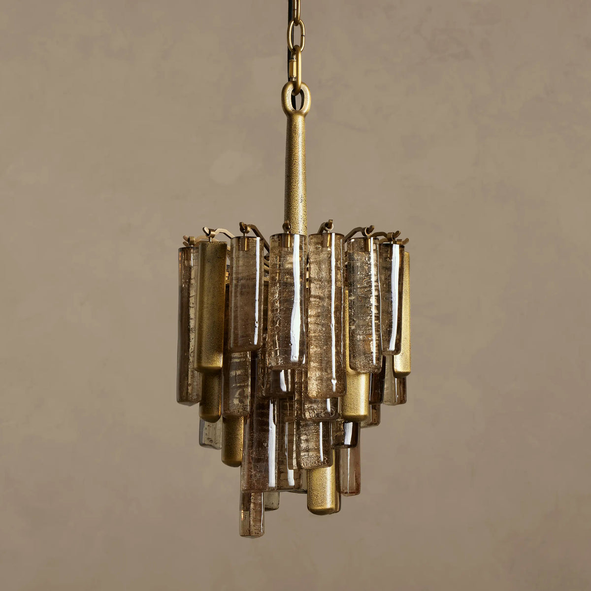 25 cm Seeded Glass Rod Pendant Light - Neve