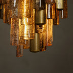 25 cm Seeded Glass Rod Pendant Light - Neve