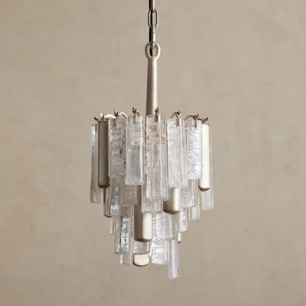 25 cm Seeded Glass Rod Pendant Light - Neve
