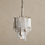 25 cm Seeded Glass Rod Pendant Light - Neve