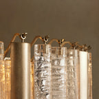 86 cm Seeded Glass Rod Tiered Chandelier - Neve
