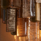 10 Inch Seeded Glass Rod Sconce - Neve