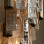 10 Inch Seeded Glass Rod Sconce - Neve