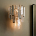 10 Inch Seeded Glass Rod Sconce - Neve