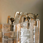 10 Inch Seeded Glass Rod Sconce - Neve