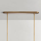 157 cm linearer Kronleuchter mit Stoffschirm - Rhodes