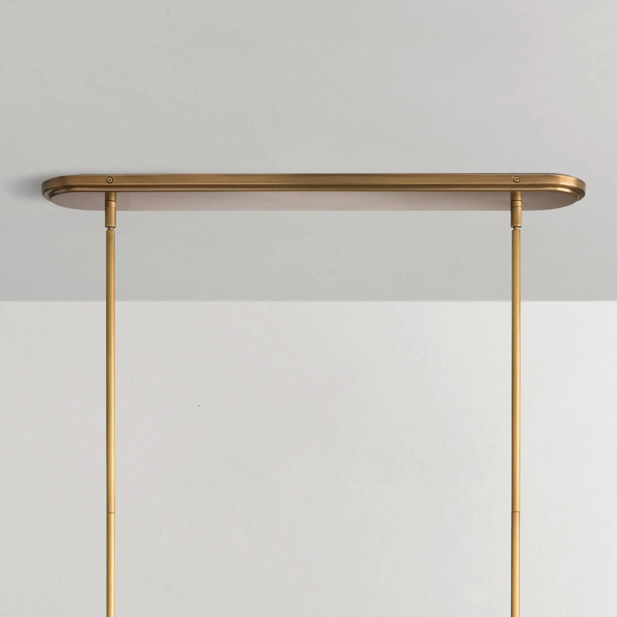 157 cm linearer Kronleuchter mit Stoffschirm - Rhodes