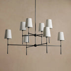122 cm 2-Tier Fabric Shade Chandelier - Rhodes