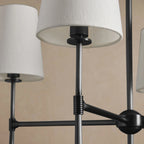 122 cm 2-Tier Fabric Shade Chandelier - Rhodes