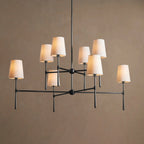 122 cm 2-Tier Fabric Shade Chandelier - Rhodes