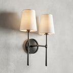 33 cm Fabric Shade Double Wall Sconce - Rhodes