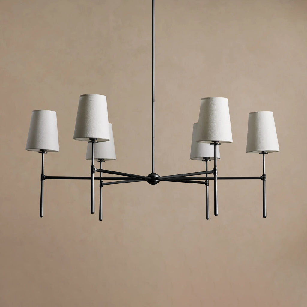 107 cm Fabric Shade Chandelier - Rhodes