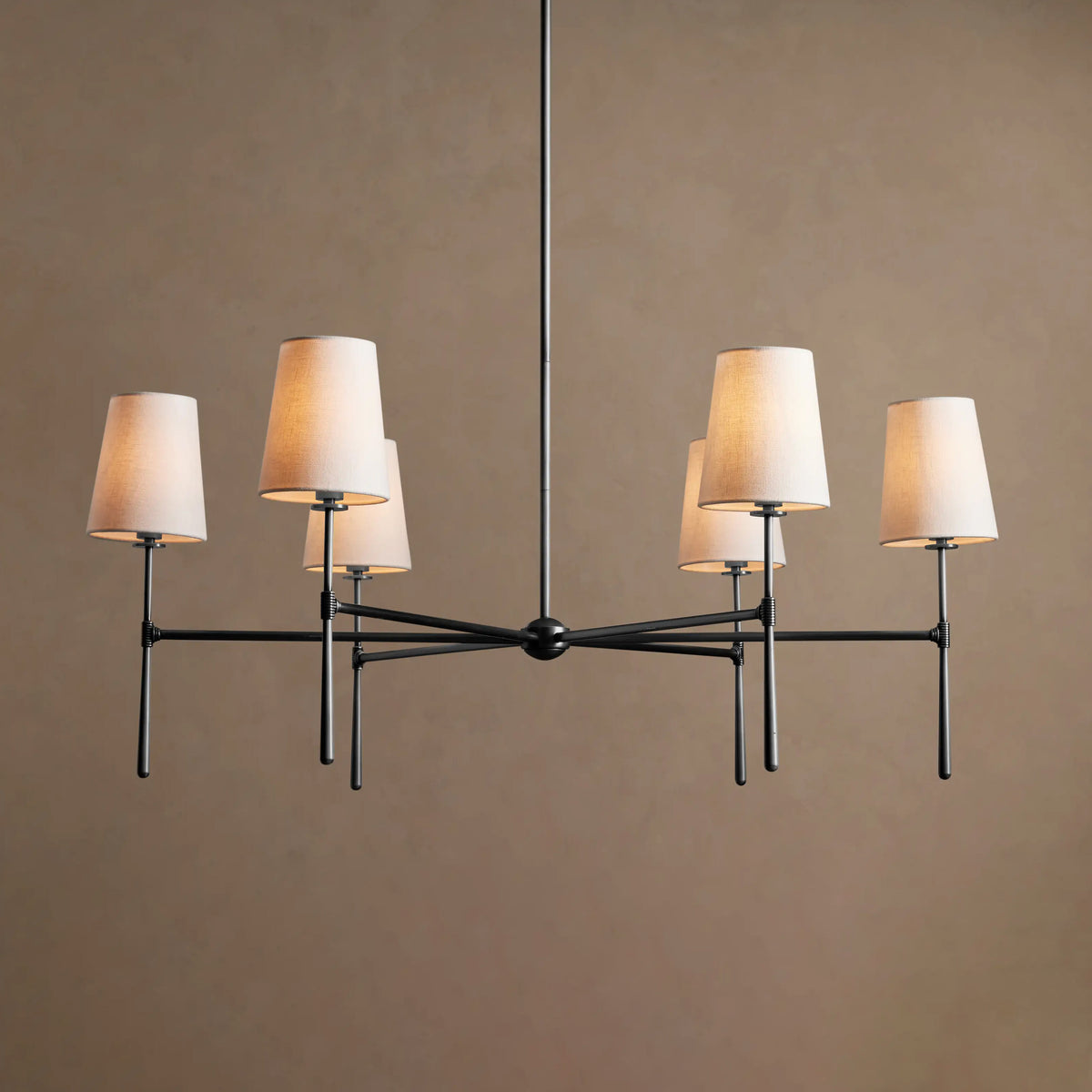 107 cm Fabric Shade Chandelier - Rhodes